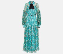 Gucci Robe aus Seiden-Creponne