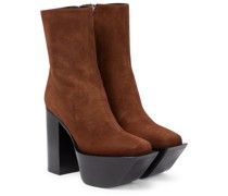 Ankle Boots aus Veloursleder