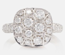 Pomellato Nudo Ring Solitaire Assoluto aus 18kt Rose- und Weissgold mit Diamanten