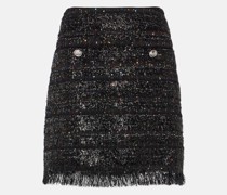 Verzierter Minirock aus Tweed