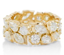 Jade Trau Ring Poppy Eternity aus 18kt Gelbgold mit Diamanten