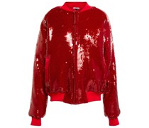 LaQuan Smith Bomberjacke mit Pailletten