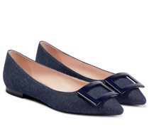 Roger Vivier Ballerinas Gommettine Ball aus Denim