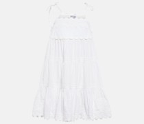 Juliet Dunn Besticktes Minikleid aus Baumwolle