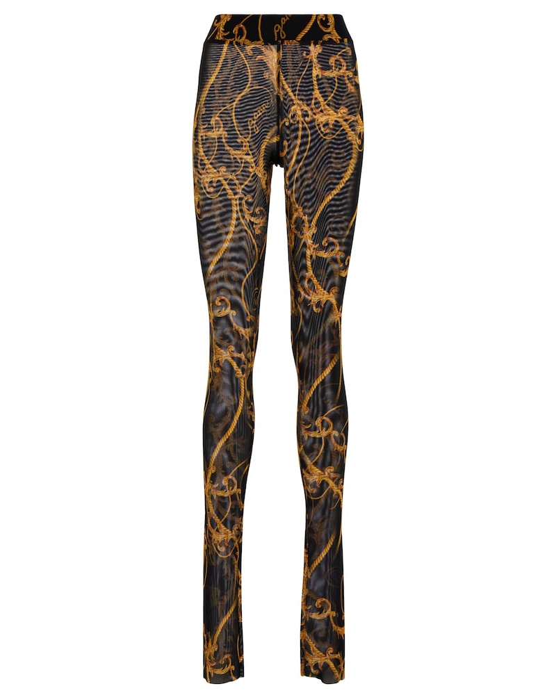 Ganni Damen Ganni Bedruckte High-Rise Leggings Ganni Damen Ganni Bedruckte High-Rise Leggings