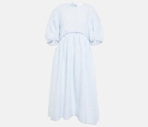 Simone Rocha Midikleid aus einem Baumwollgemisch