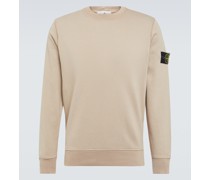 Stone Island Sweatshirt aus Baumwoll-Fleece