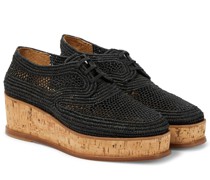 Gabriela Hearst X Clergerie Plateauschuhe Louis mit Raffia
