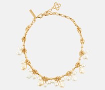 Oscar de la Renta Choker mit Zierperlen