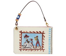 Clutch Greekaba aus Leder