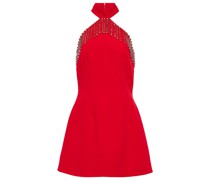 Verziertes Minikleid aus Crêpe