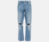 Frame High-Rise Straight Jeans Le Slouch