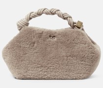 Schultertasche Bou Small aus Faux Shearling