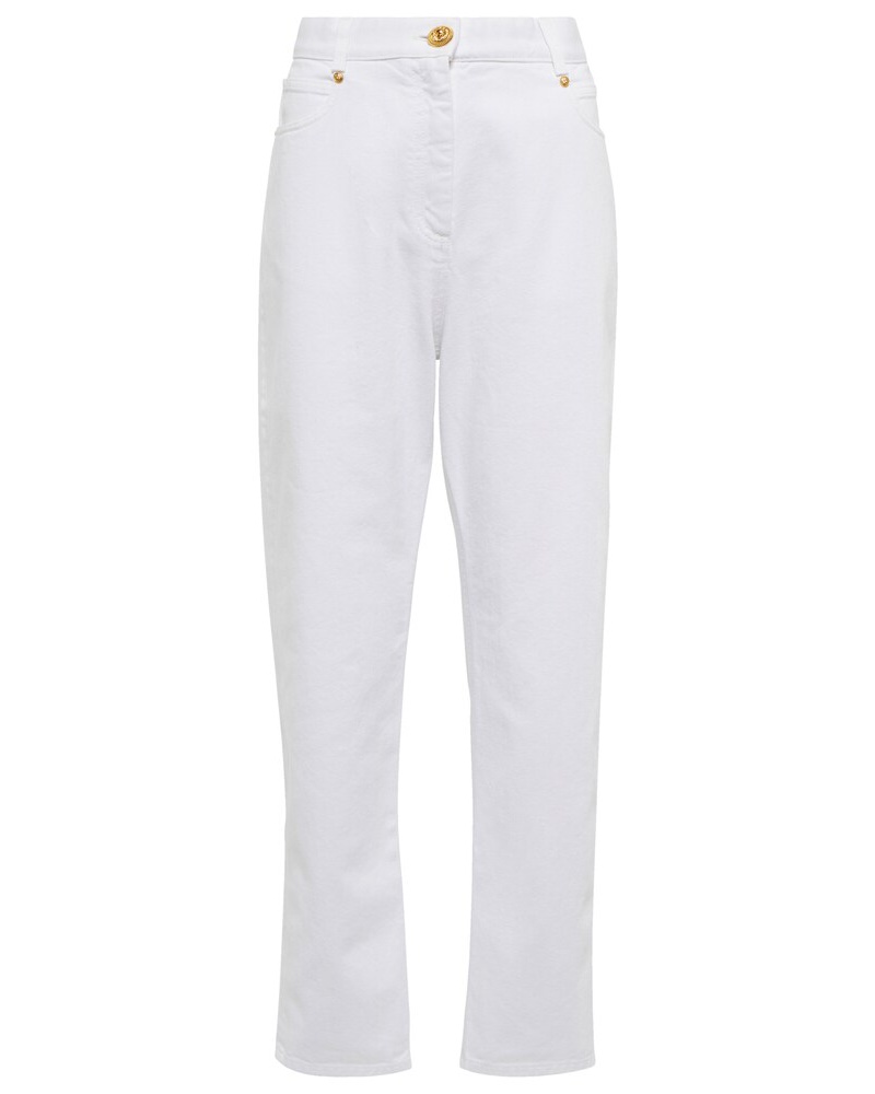 Balmain Damen Balmain High-Rise Tapered Jeans