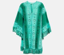 Dodo Bar Or Minikleid aus Veloursleder