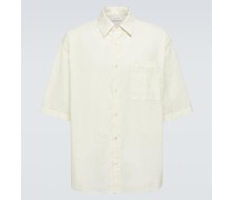 Oversize-Hemd aus einem Baumwollgemisch