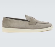 Loafers aus Veloursleder