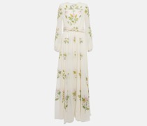 Robe aus Seiden-Georgette