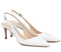 Prada Slingback-Pumps aus Lackleder