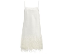 Polo Ralph Lauren Minikleid aus Satin mit Federn