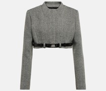 Coperni Cropped-Jacke Trompe L’Oeil