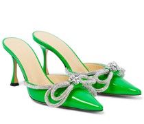 Mach & Mach Mules Double Bow aus Leder