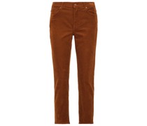 Mid-Rise Jeans The Straight Crop aus Cord
