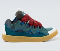 Lanvin Sneakers Curb aus Veloursleder