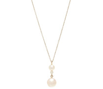 Halskette Perla Simple aus 14kt Gelbgold mit Perlen