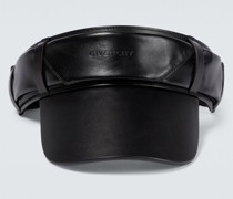 Visor aus Leder mit Logo
