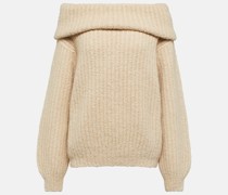 Off-Shoulder-Pullover aus Kaschmir