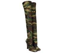 Vetements Overknee-Stiefel Camouflage
