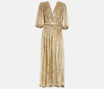 Midikleid Brennie Lurex® aus Georgette