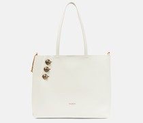 Balmain Shopper Embleme Large aus Leder