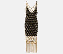 Paco Rabanne Verziertes Maxikleid