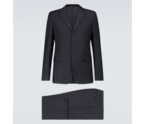 Anzug aus Wolle und Mohair schwarz