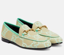 Gucci Loafers Jordaan Jumbo GG aus Canvas