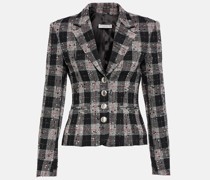Alessandra Rich Einreihiger Blazer aus Tweed