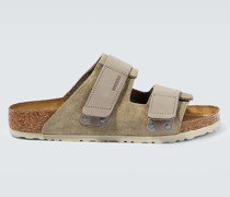 Sandalen Uji aus Leder und Veloursleder