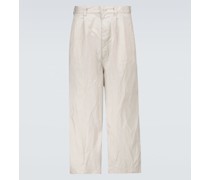 Comme des Garcons Homme Hose aus Baumwolle mit weitem Bein