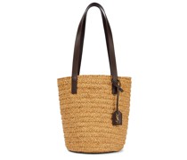 Schultertasche Panier Small aus Raffiabast