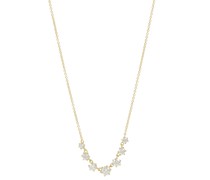 Jade Trau Halskette Penelope aus 18kt Gelbgold mit Diamanten