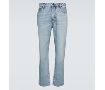 Saint Laurent Mid-Rise Straight Jeans