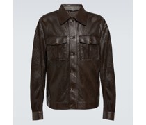 Hemdjacke aus Leder