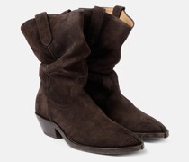 Westernstiefel Tabi aus Veloursleder