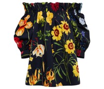 Oscar de la Renta Bluse aus einem Baumwollgemisch