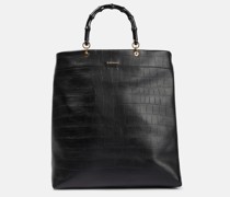 Jil Sander Tote Bamboo Medium aus Leder