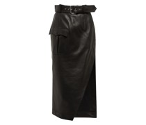 Alexander McQueen Midirock aus Leder
