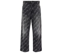 Balenciaga High-Rise Cropped Jeans