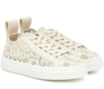 Chloe Sneakers Lauren aus Spitze